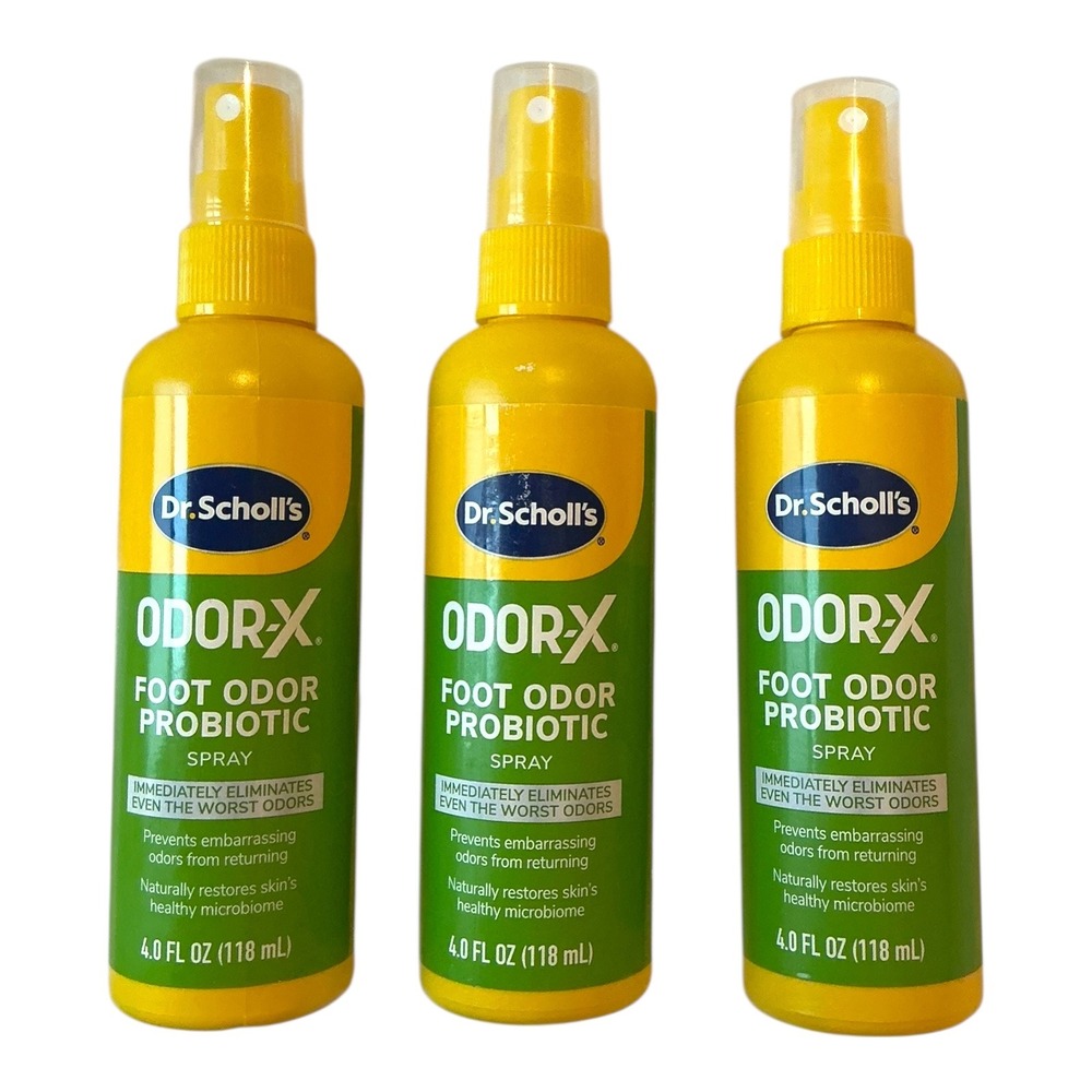Dr. Scholl's - Odor-X Foot Odor Probiotic Spray (4 fl oz) - 3 Pack